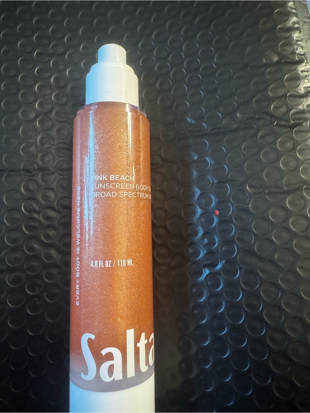 Pink Beach Shimmer Sunscreen Body oil